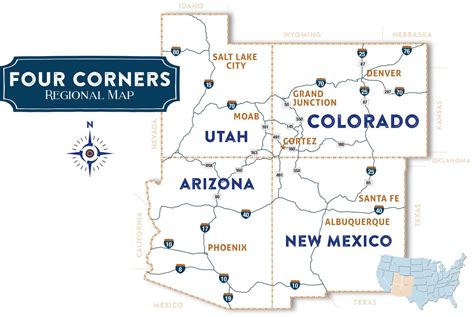 Map of the Four Corners